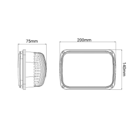 Светодиодные фары головного света 110  Вт (Комплект)