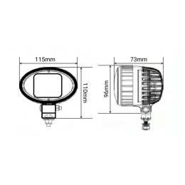 Фонарь маркерный светодиодный 15 Вт (Blue Line)