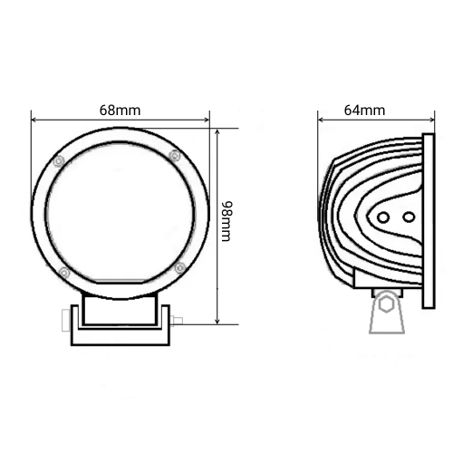 Фонарь маркерный светодиодный 45 Вт (Blue Spot)