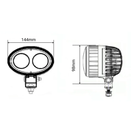 Фонарь маркерный светодиодный 18 Вт (Blue Spot)