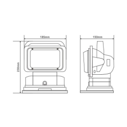 Фароискатель ксеноновый 50 Вт с ПДУ 