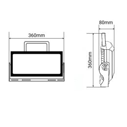Светодиодная фара прожектор 200 Вт