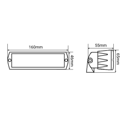 Светодиодные доп.фары ближнего света прямоугольные 72 Вт (комплект)
