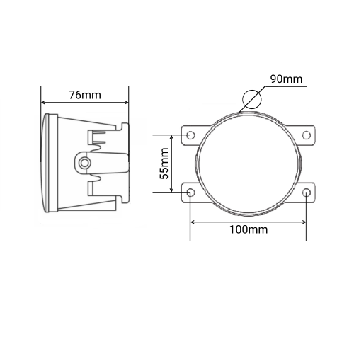 Светодиодные противотуманные фары 30 Вт с ДХО SR-FL30W DHO (комплект) 