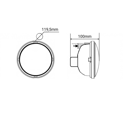 Светодиодные противотуманные фары 4,75" 30 Вт SR-T4030W (комплект) 