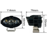 Светодиодные фары дополнительного света 116 Вт дальний/ближний (к-т)