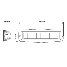 Светодиодная фара рабочего света 18 Вт (Spot)