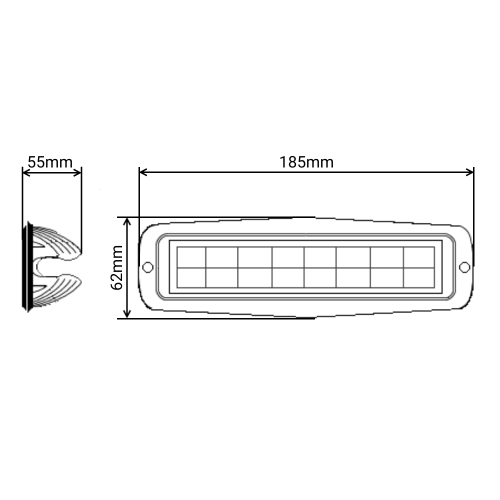 Светодиодная фара рабочего света 18 Вт (Spot)