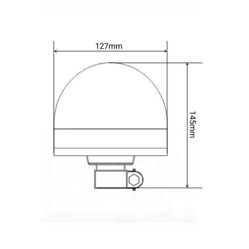 Светодиодный проблесковый маяк SR-013MK 3 режима на кронштейн DIN