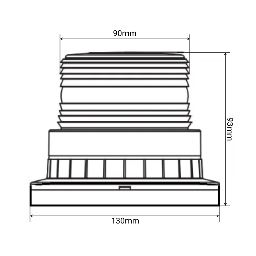 Маяк проблесковый оранжевый светодиодный на магните SR-015P