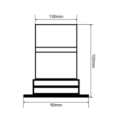 Маяк проблесковый оранжевый светодиодный на магните SR-016-26A