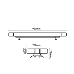 Балка проблесковая оранжевая светодиодная двухсторонняя SR-07C-72W