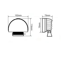 Фонарь маркерный светодиодный 18 Вт (Red Line)