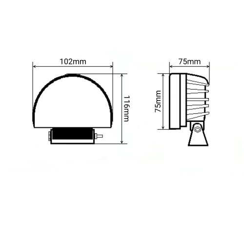 Фонарь маркерный светодиодный 18 Вт (Red Line)