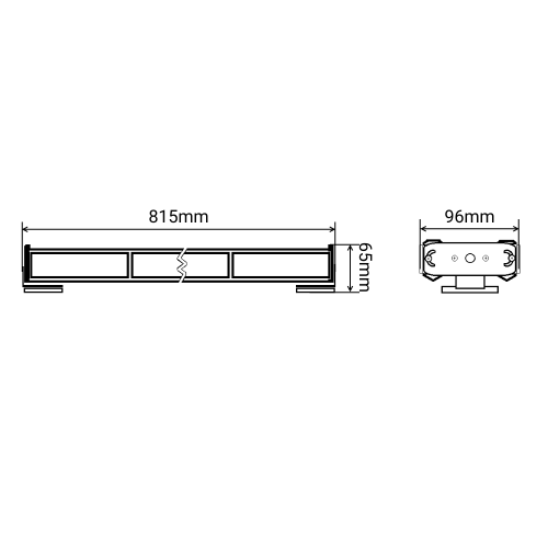Балка проблесковая оранжевая светодиодная двухсторонняя SR-23-16S