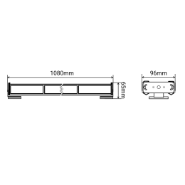 Балка проблесковая оранжевая светодиодная двухсторонняя SR-23-20S