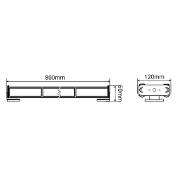 Балка проблесковая оранжевая светодиодная четырехсторонняя SR-26X-12COB