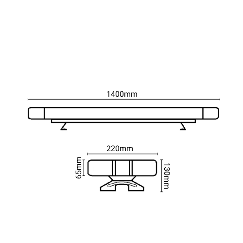 Светодиодная проблесковая балка B07AY 104 Вт с ПДУ 15 режимов