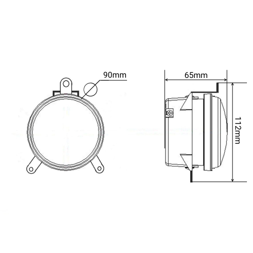 Светодиодные противотуманные фары для LADA, 36 Вт комплект с ДХО и поворотниками