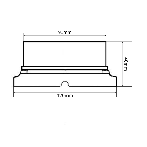Светодиодный проблесковый маяк на магните M32M