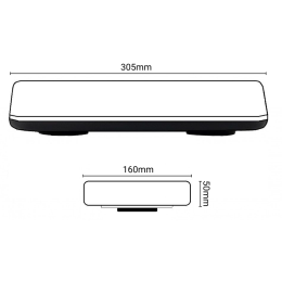 Балка проблесковая оранжевая светодиодная двухсторонняя мини SR-MB10X