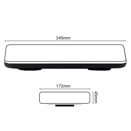 Балка проблесковая оранжевая светодиодная двухсторонняя мини SR-MB16