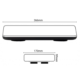 Балка проблесковая оранжевая светодиодная двухсторонняя мини SR-MB18