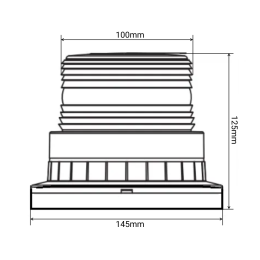 Маяк проблесковый оранжевый светодиодный на магните SR-S14