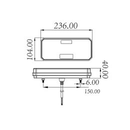 Светодиодный фонарь универсальный 11,4 Вт для прицепов