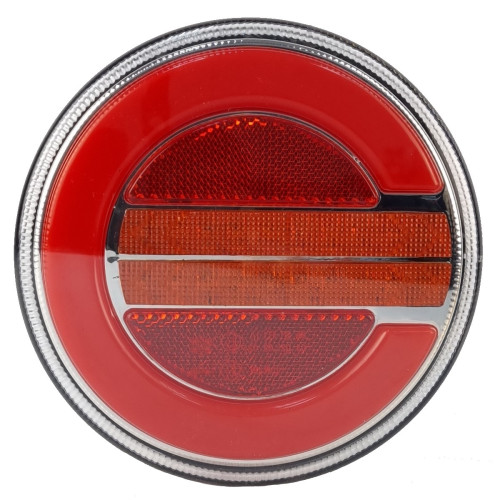 Светодиодный фонарь универсальный 7,8 Вт для прицепов круглый с поворотником левый