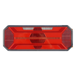 Светодиодный фонарь универсальный 20,2 Вт для грузовиков с подсветкой номера правый (катафот ромб)