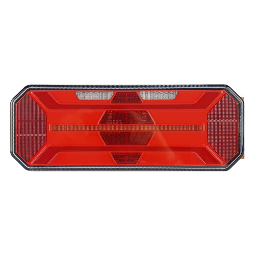 Светодиодный фонарь универсальный 20,2 Вт для грузовиков с подсветкой номера правый (катафот ромб)