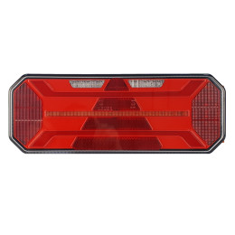 Светодиодный фонарь универсальный 20,2 Вт для грузовиков с подсветкой номера правый (катафот треугольник)